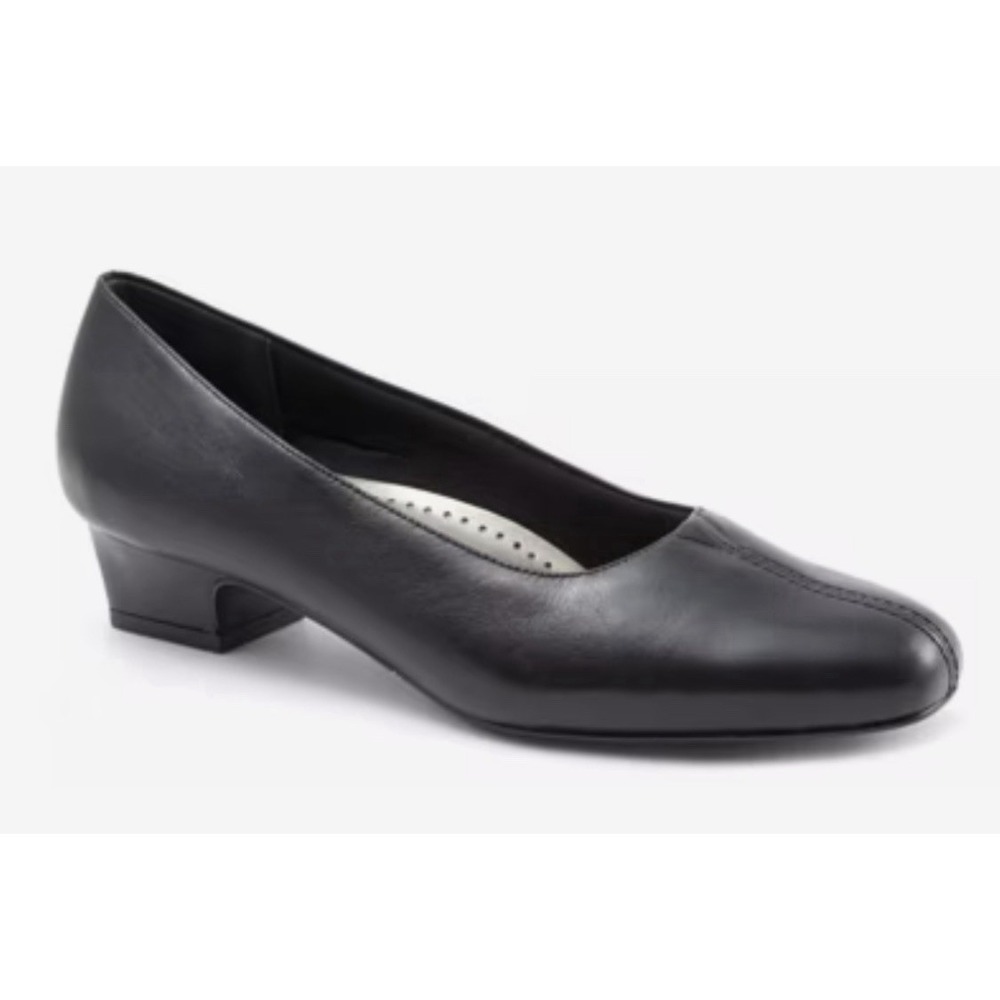 Trotters T3235-001 DORIS Women's NEW Low Heeled Pump Black Sz-6N